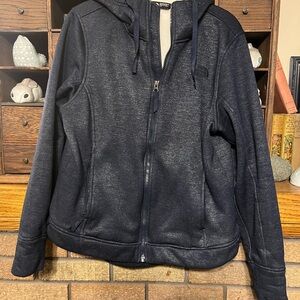 The North Face Dark Navy Blue Fleece-Lined Jacket Large